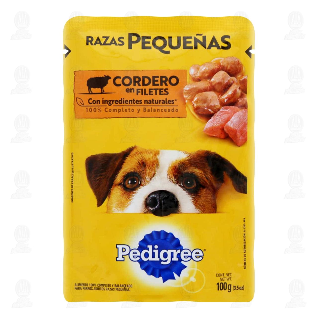 Imagen para Cordero en Filetes Pedigree para Perros de Razas Pequeñas, 100 gr.