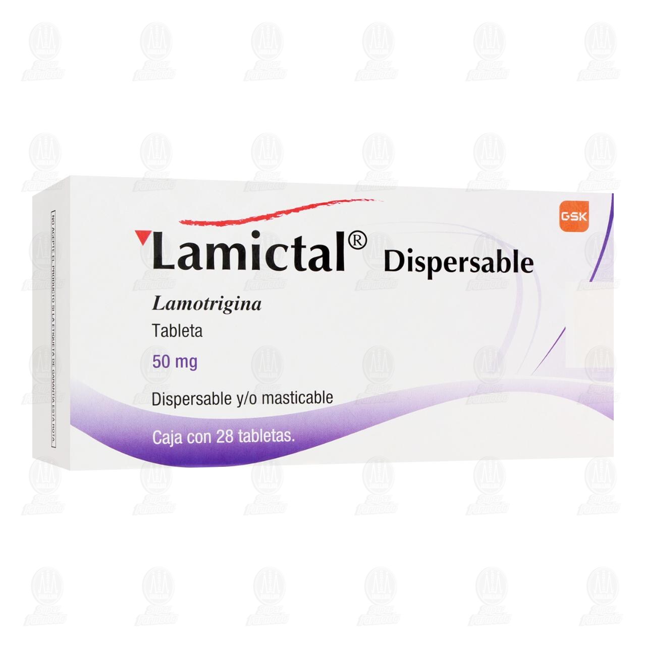 Lamictal 50 mg, 28 Tabletas. image number 0