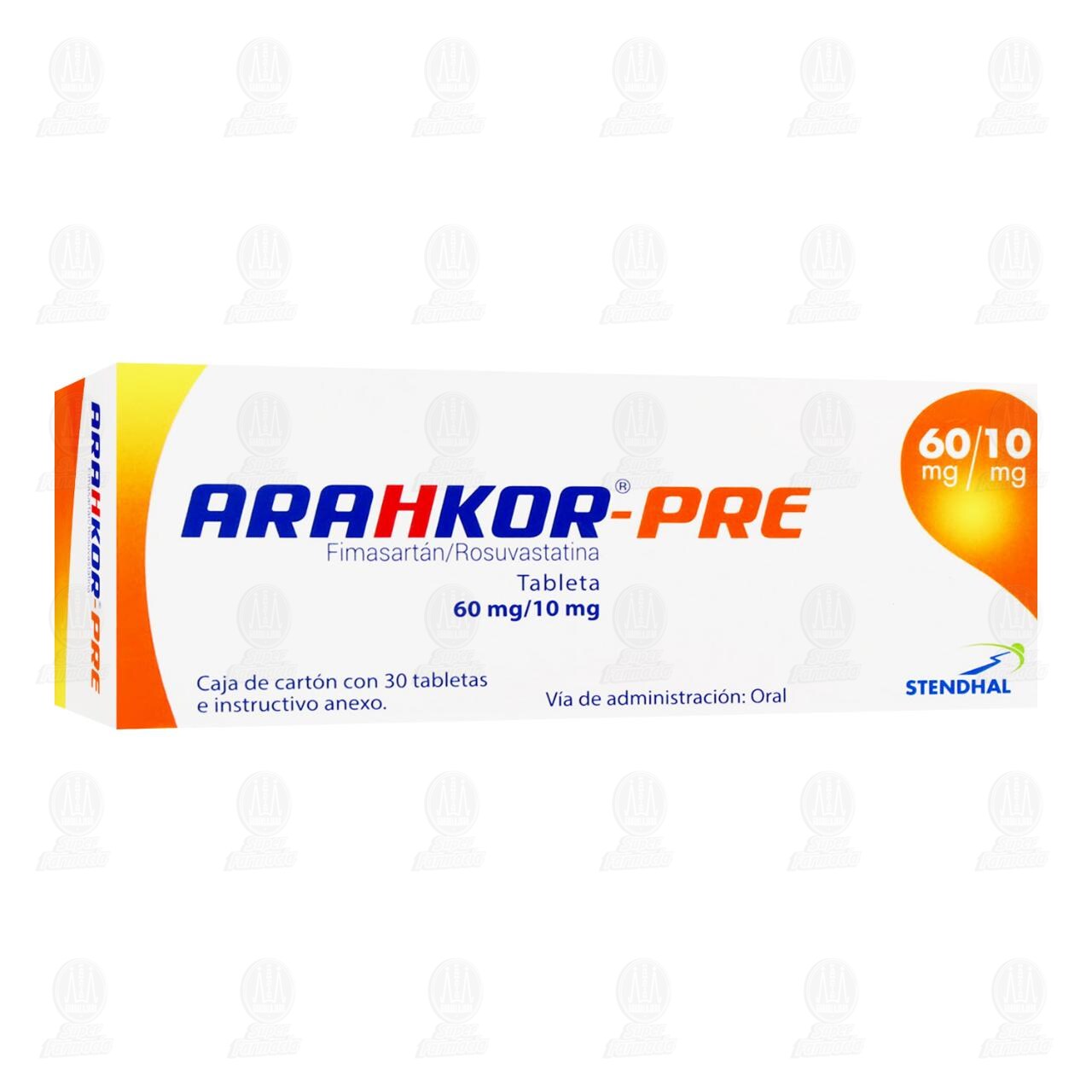 Arahkor-Pre 60mg/10mg, 30 Tabletas. image number 0