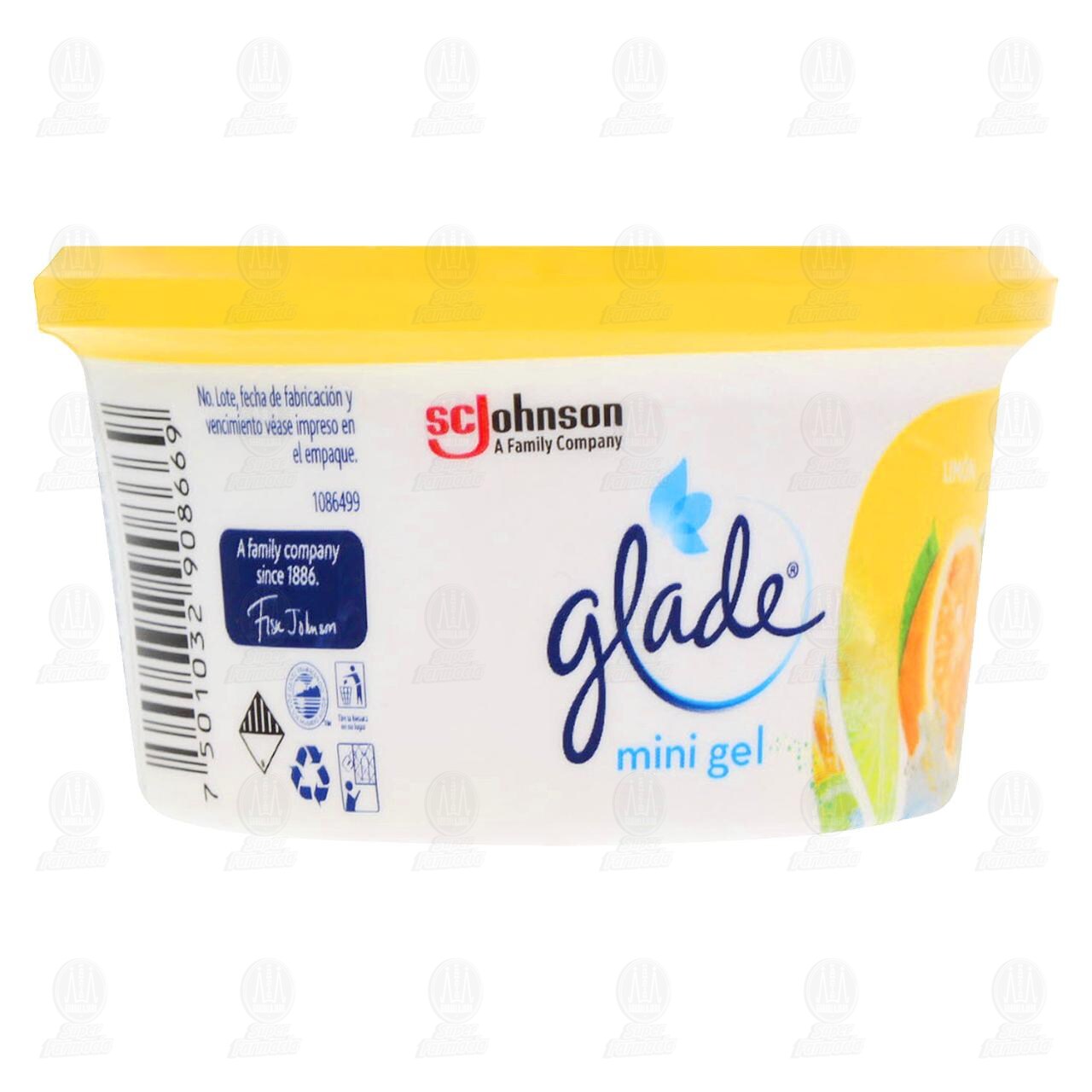 Aromatizante Glade Mini Gel Lim&oacute;n, 70 gr. image number 0
