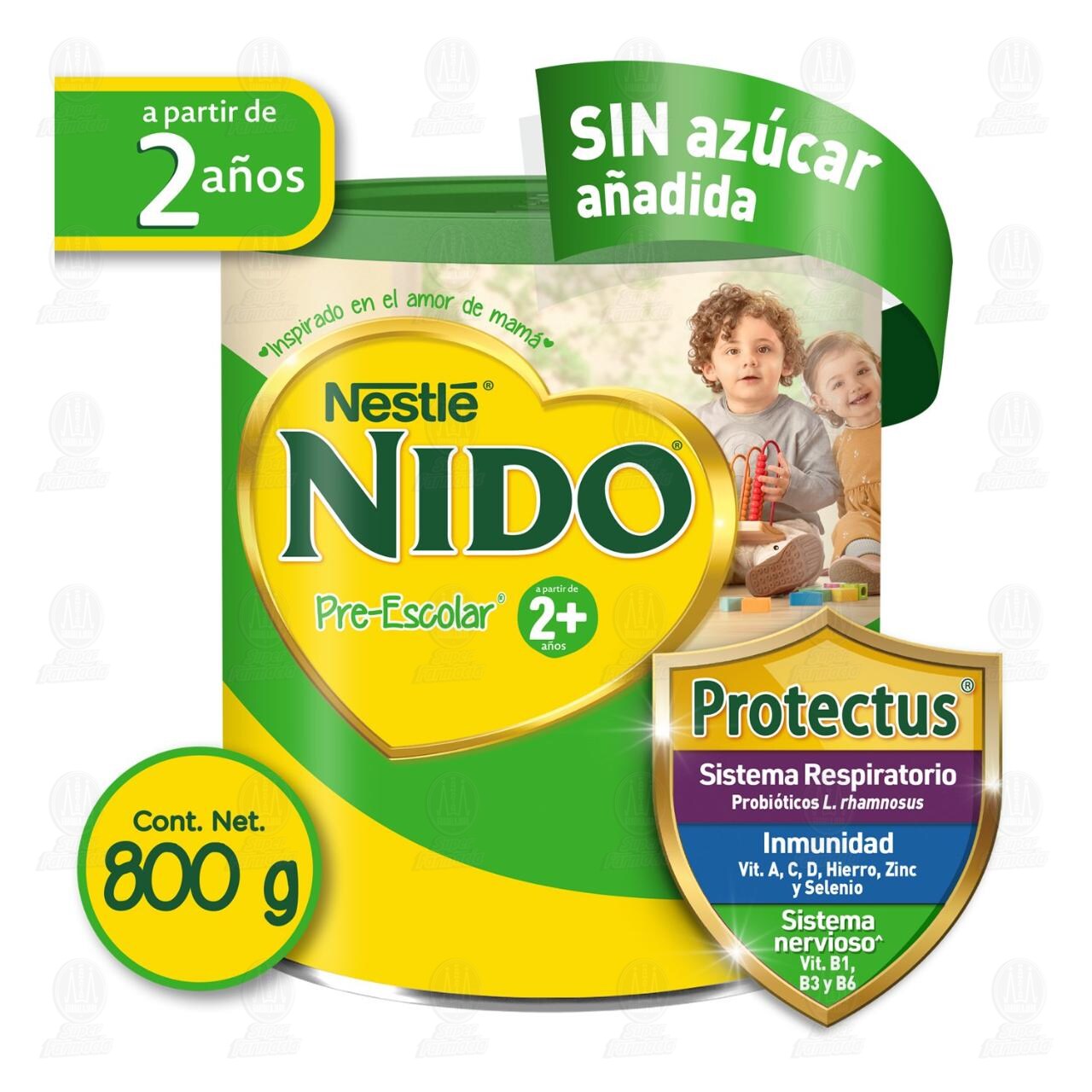 Alimento para Ni&ntilde;os Nestl&eacute; Nido Pre-Escolar 2+, 800 gr. image number 2