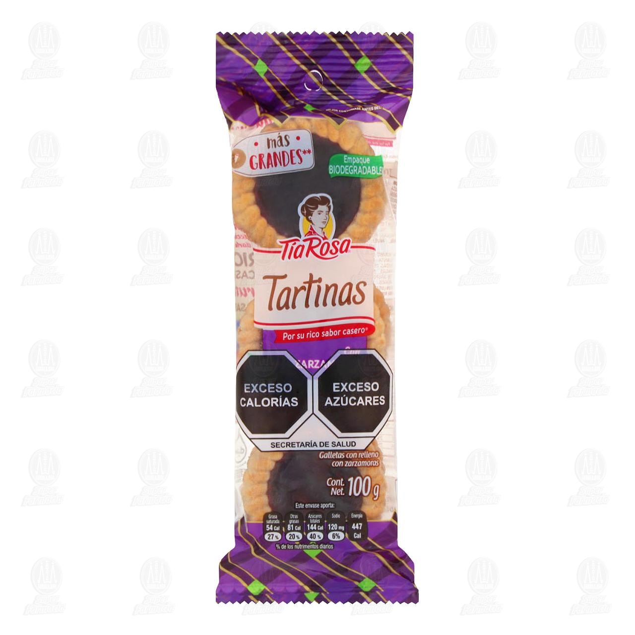 Imagen para Galletas Tartinas Tía Rosa con Zarzamoras, 100 gr.