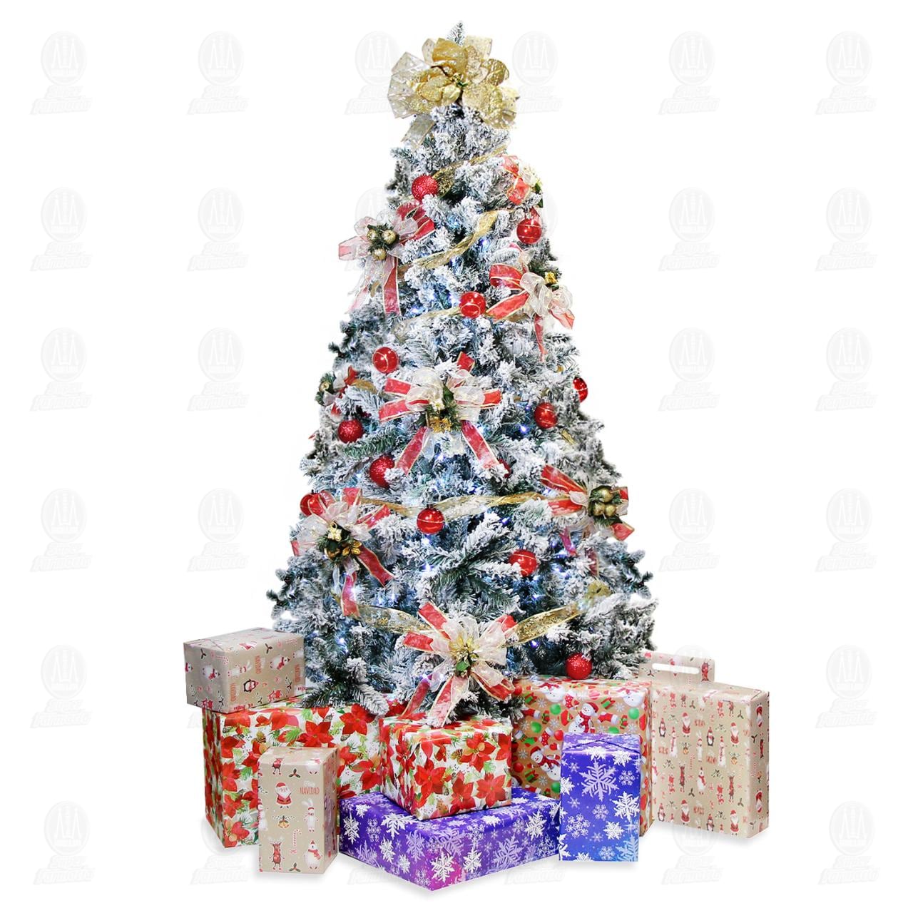 Imagen para Árbol de Navidad Bridgeco Nevado de 1.8 m, 1 pz.