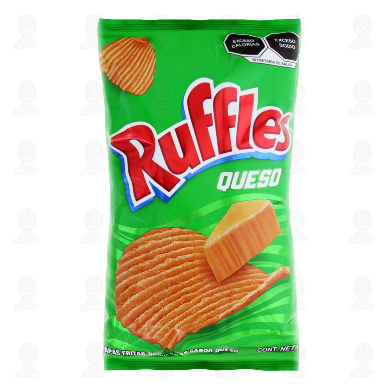 Papas Ruffles Sabor Queso, 185gr.
