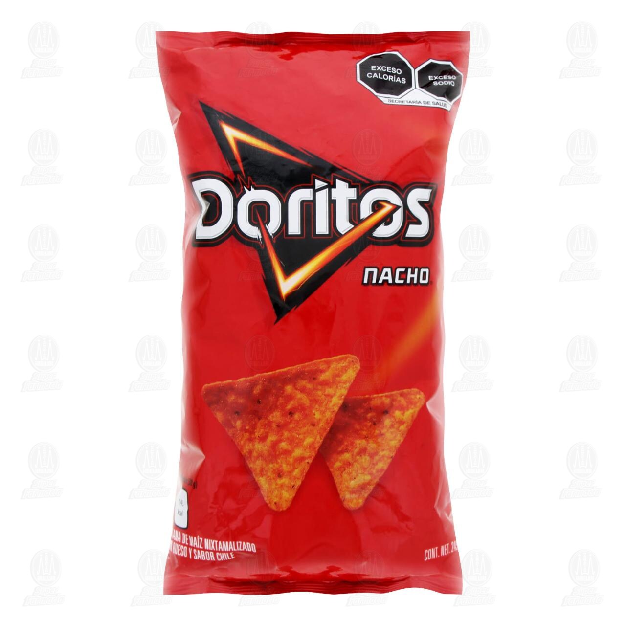 Botana Doritos Nacho con Queso y Sabor Chile, 245 gr.