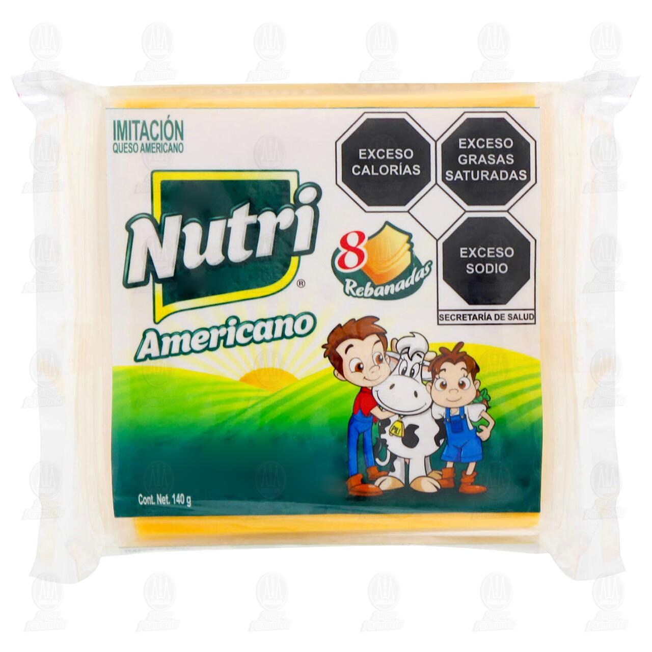Queso Americano Nutri en Rebanadas, 140 gr. image number 0