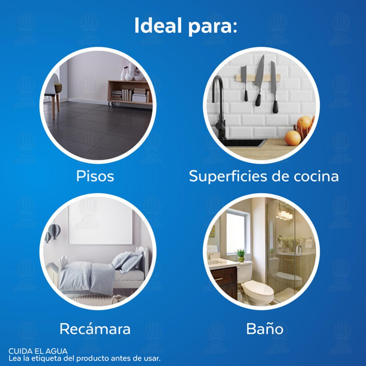 Lysol Limpiador Líquido Desinfectante Multiusos Pure Waterfall, 820 ml. image number 4