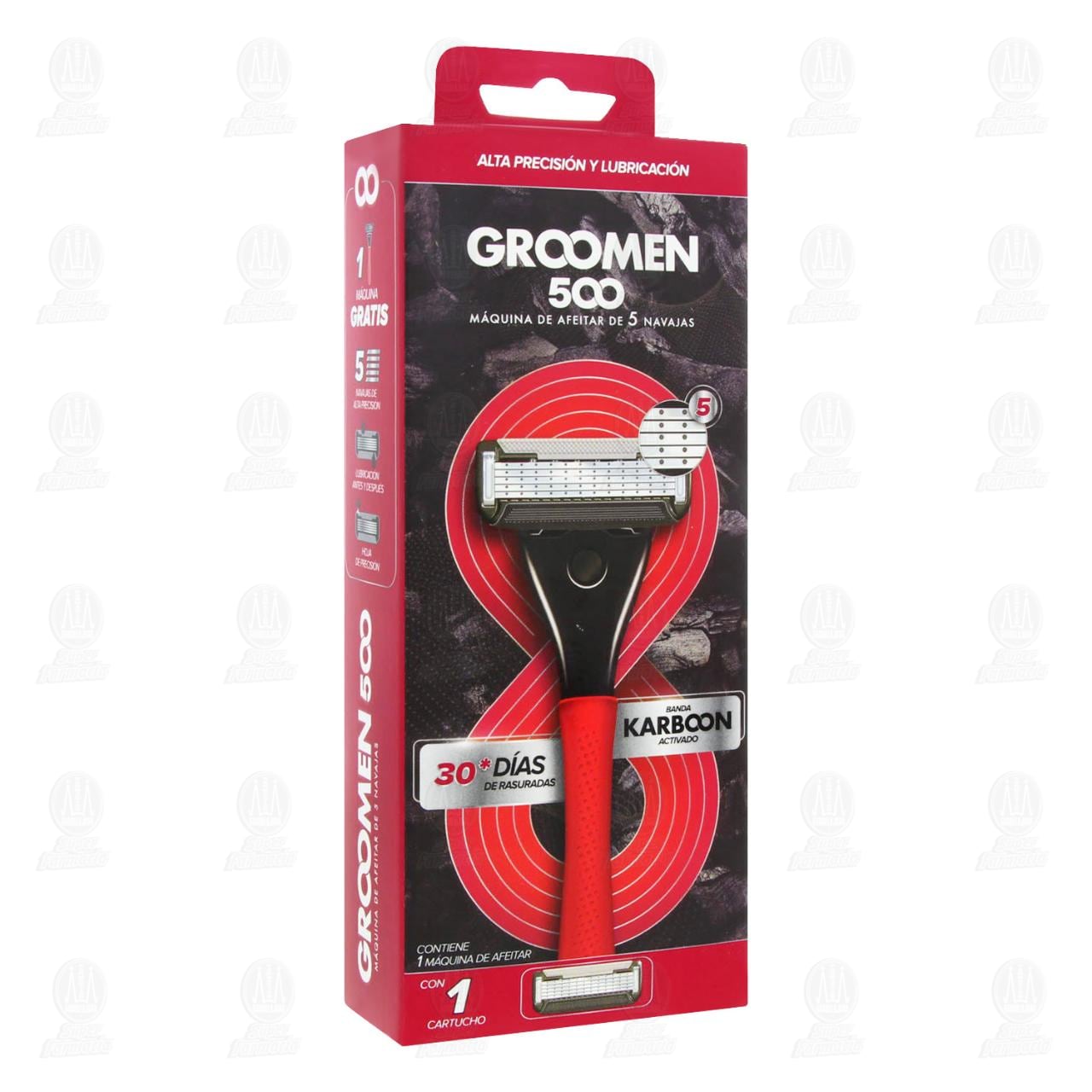 M&aacute;quina de Afeitar Groomen 500 con Cartucho, 2 pzas. image number 0