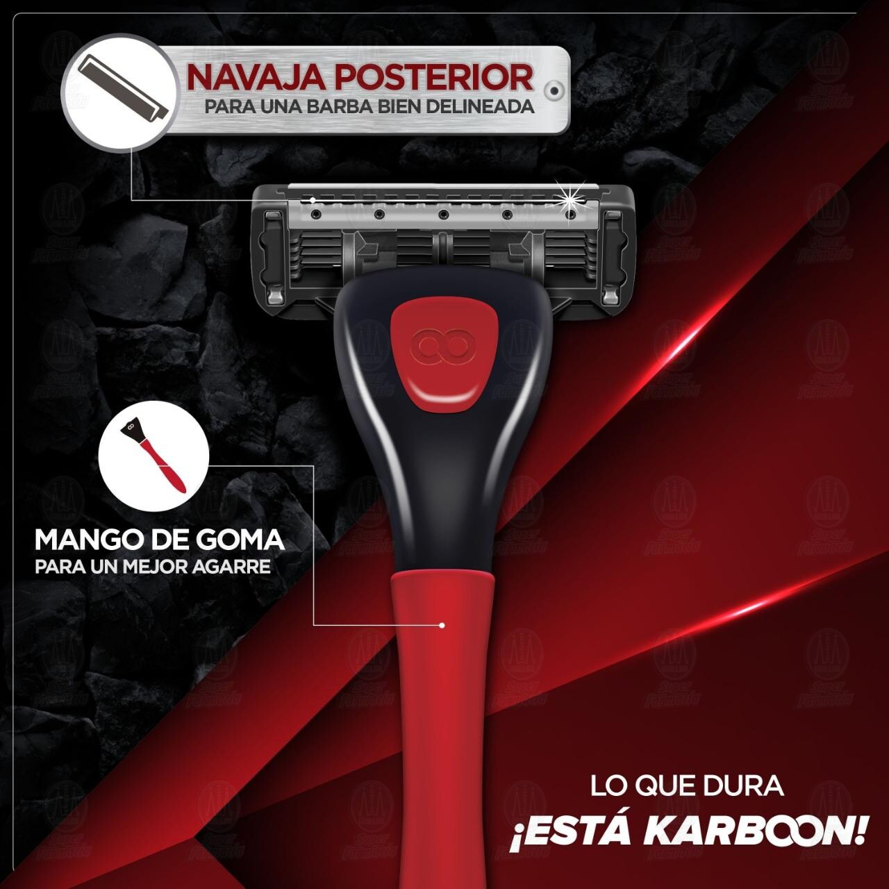 M&aacute;quina de Afeitar Groomen 500 con Cartucho, 2 pzas. image number 3