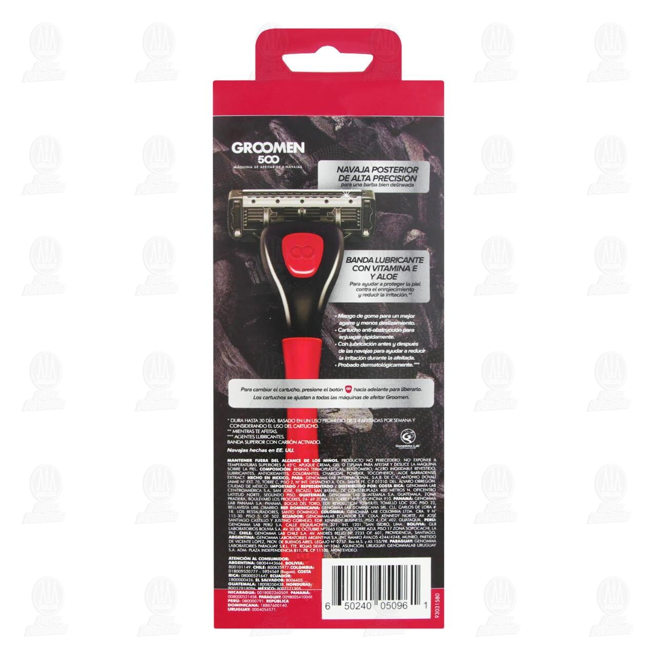 M&aacute;quina de Afeitar Groomen 500 con Cartucho, 2 pzas. image number 2