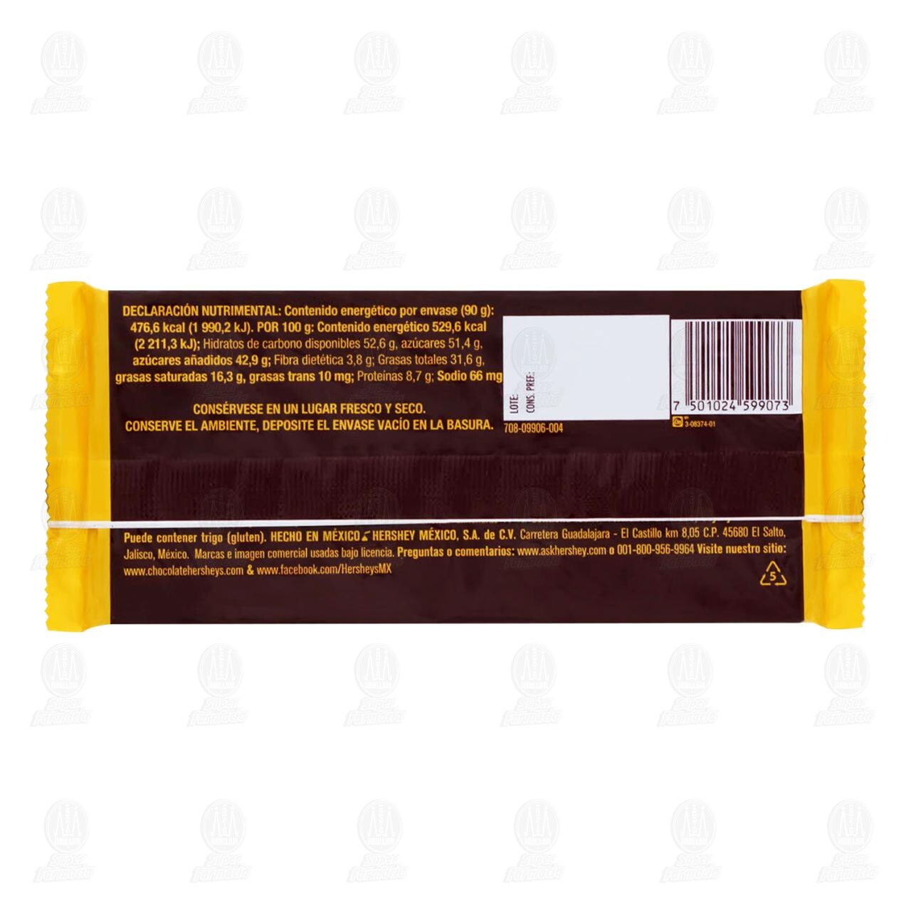 Chocolate Hershey's Almonds, 90 gr. image number 1