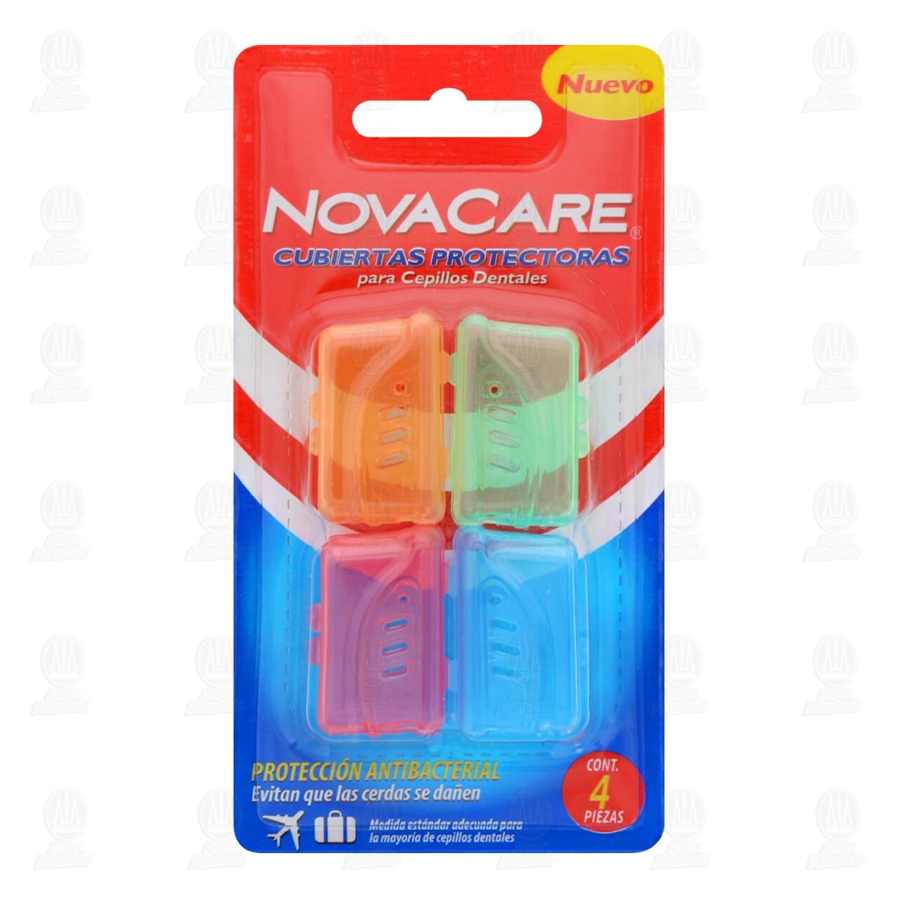 Cubiertas Protectoras NovaCare para Cepillos Dentales, 4 pzas.