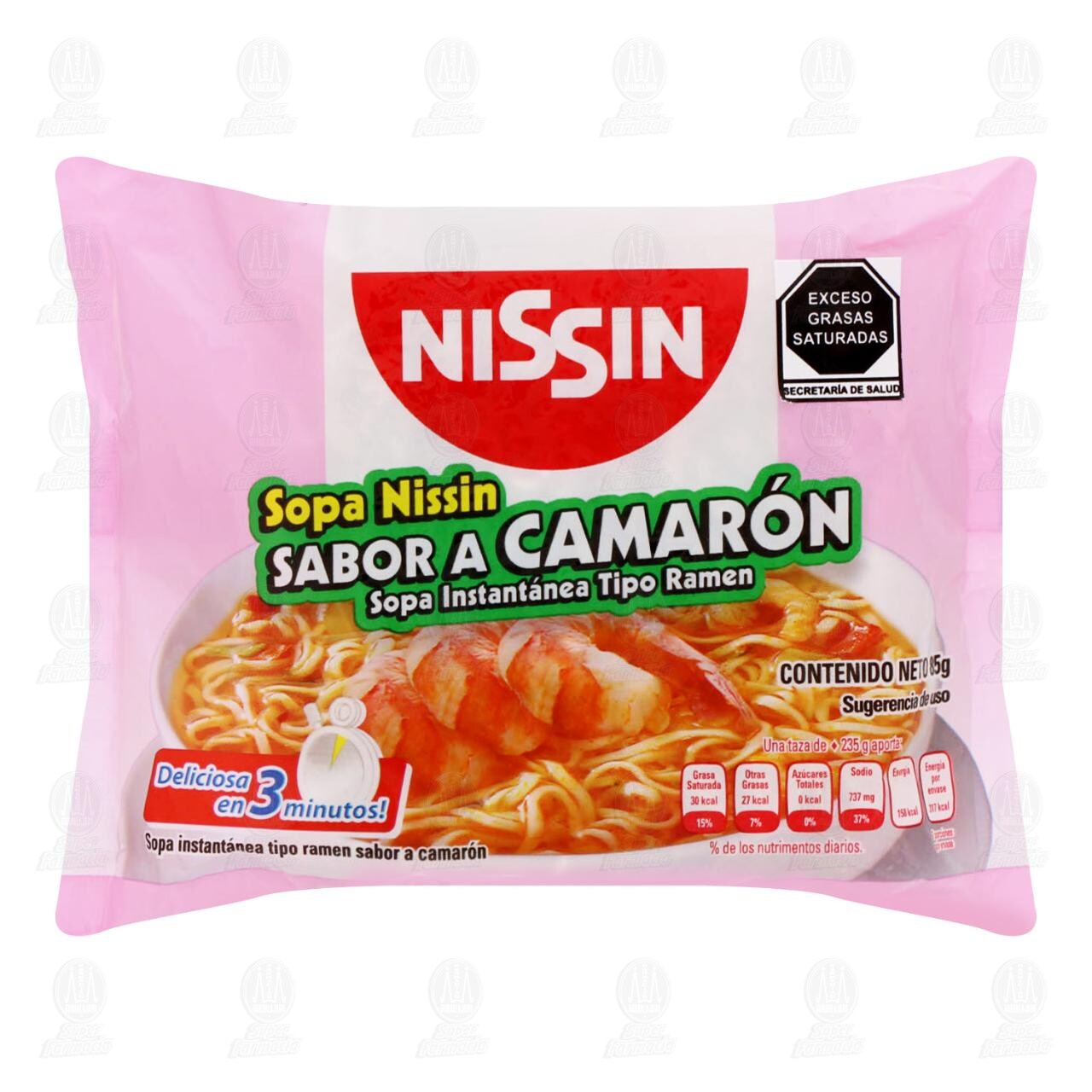 Pasta Nissin Sabor a Camar&oacute;n, 85 gr. image number 0