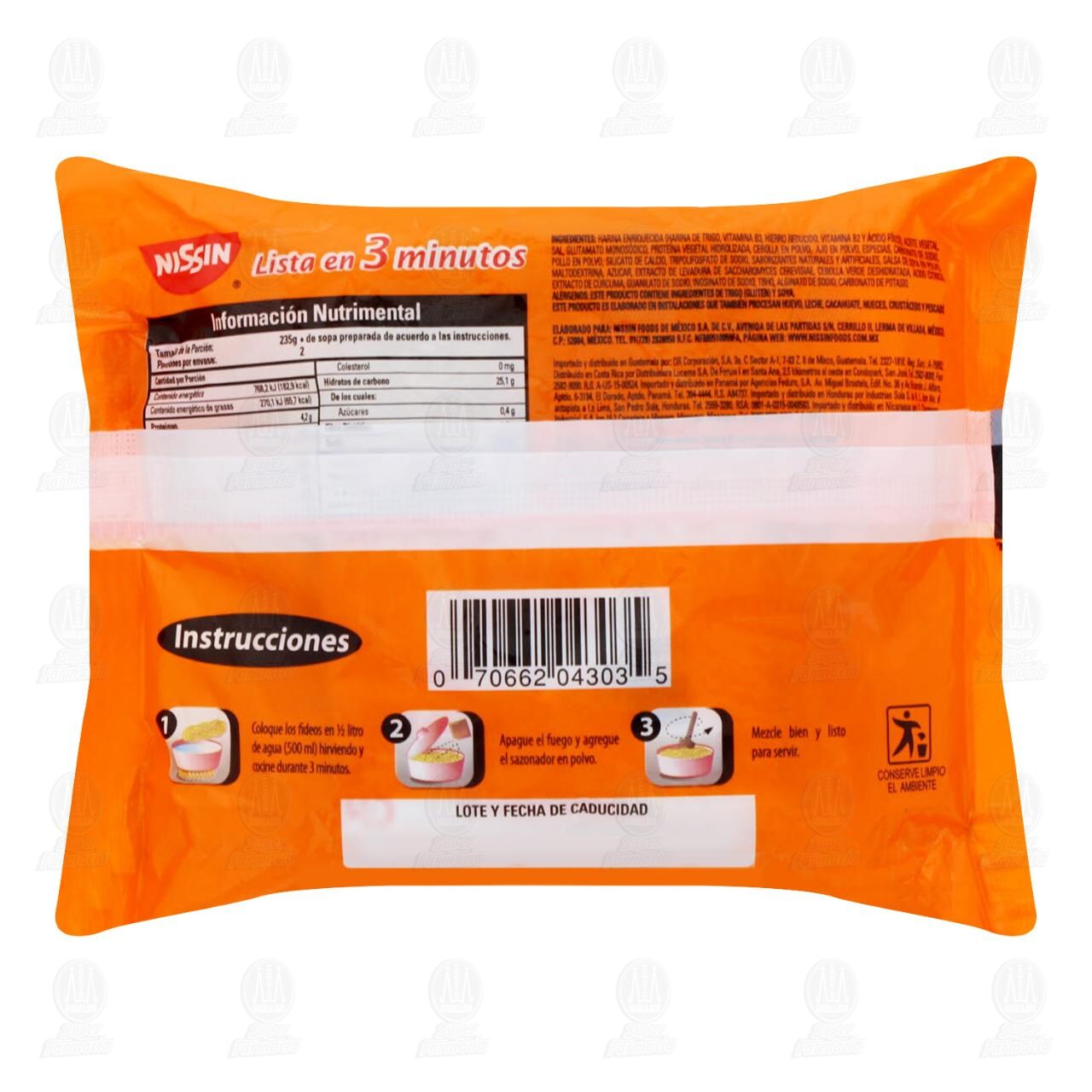 Pasta Nissin Sabor a Pollo, 85 gr. image number 1