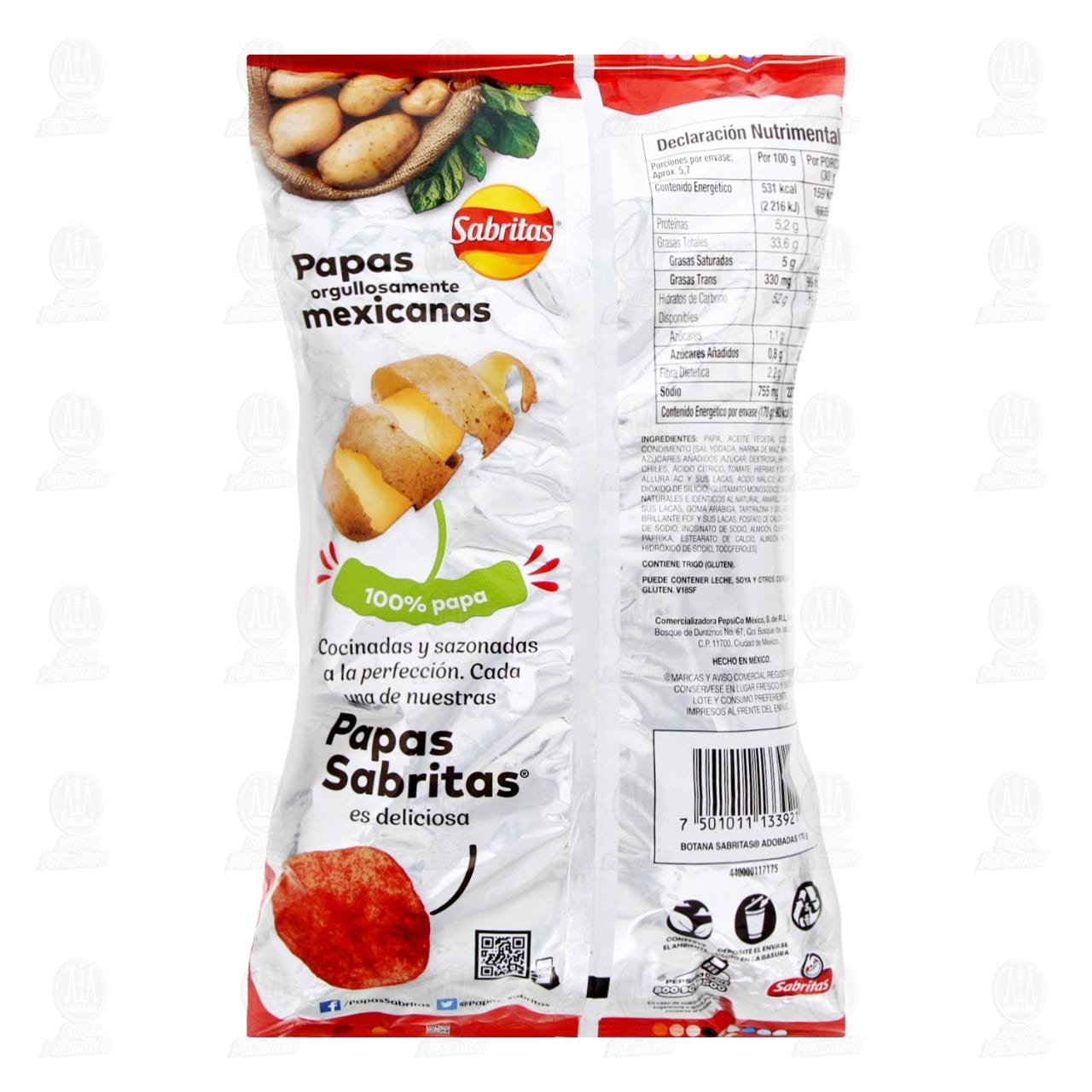 Botana Sabritas Adobadas, 170 gr. image number 1