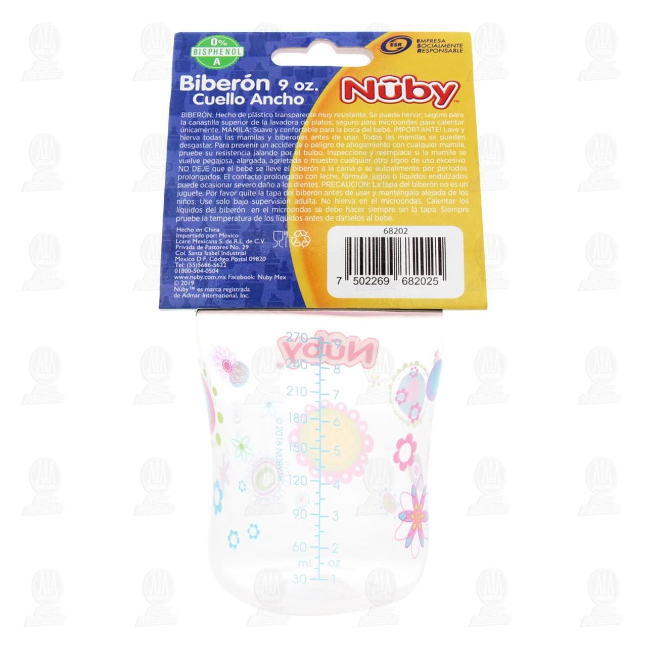 Biberón Nuby de Cuello Ancho, 1 pz. image number 2