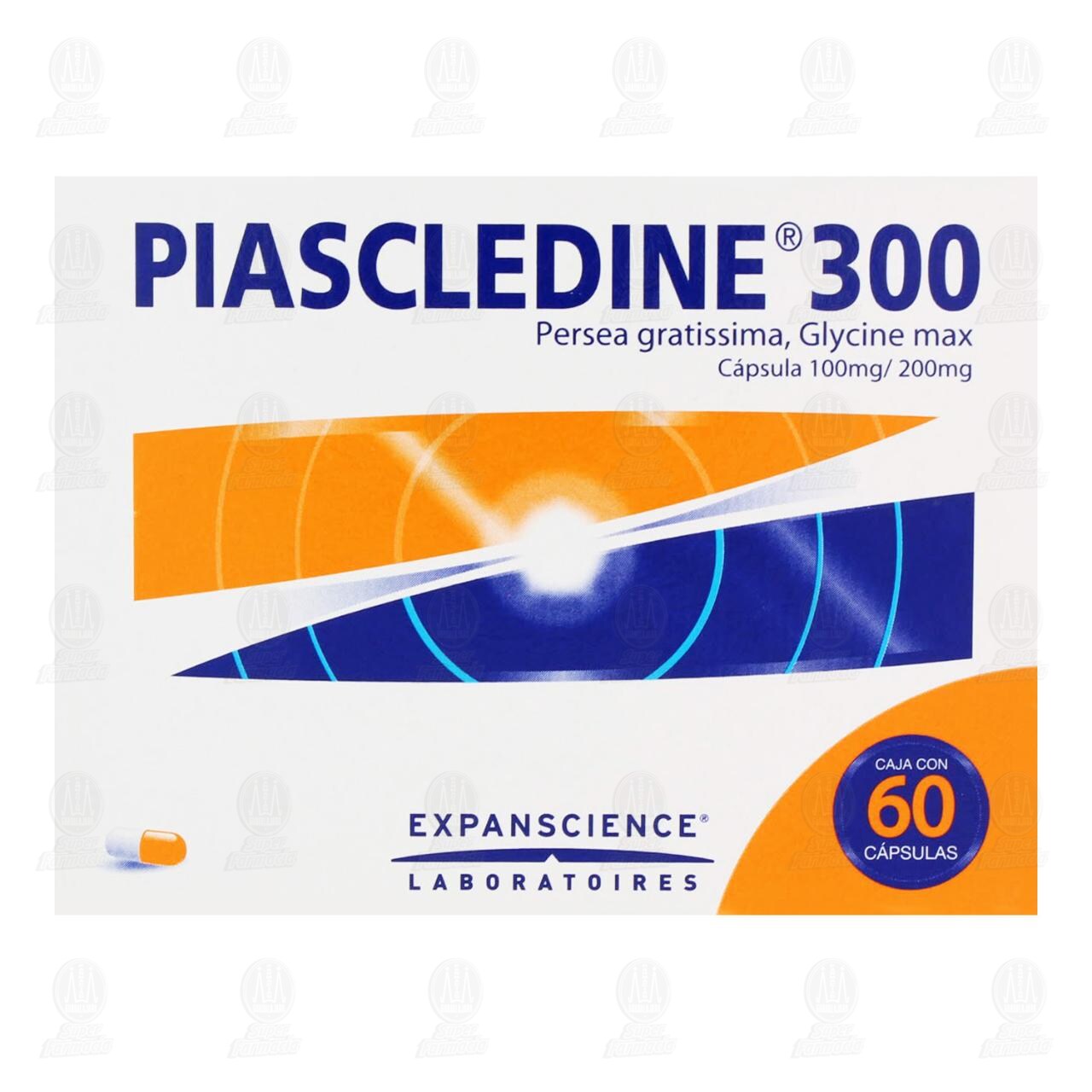 Piascledine 300 100mg/200mg, 60 Cápsulas. image number 1