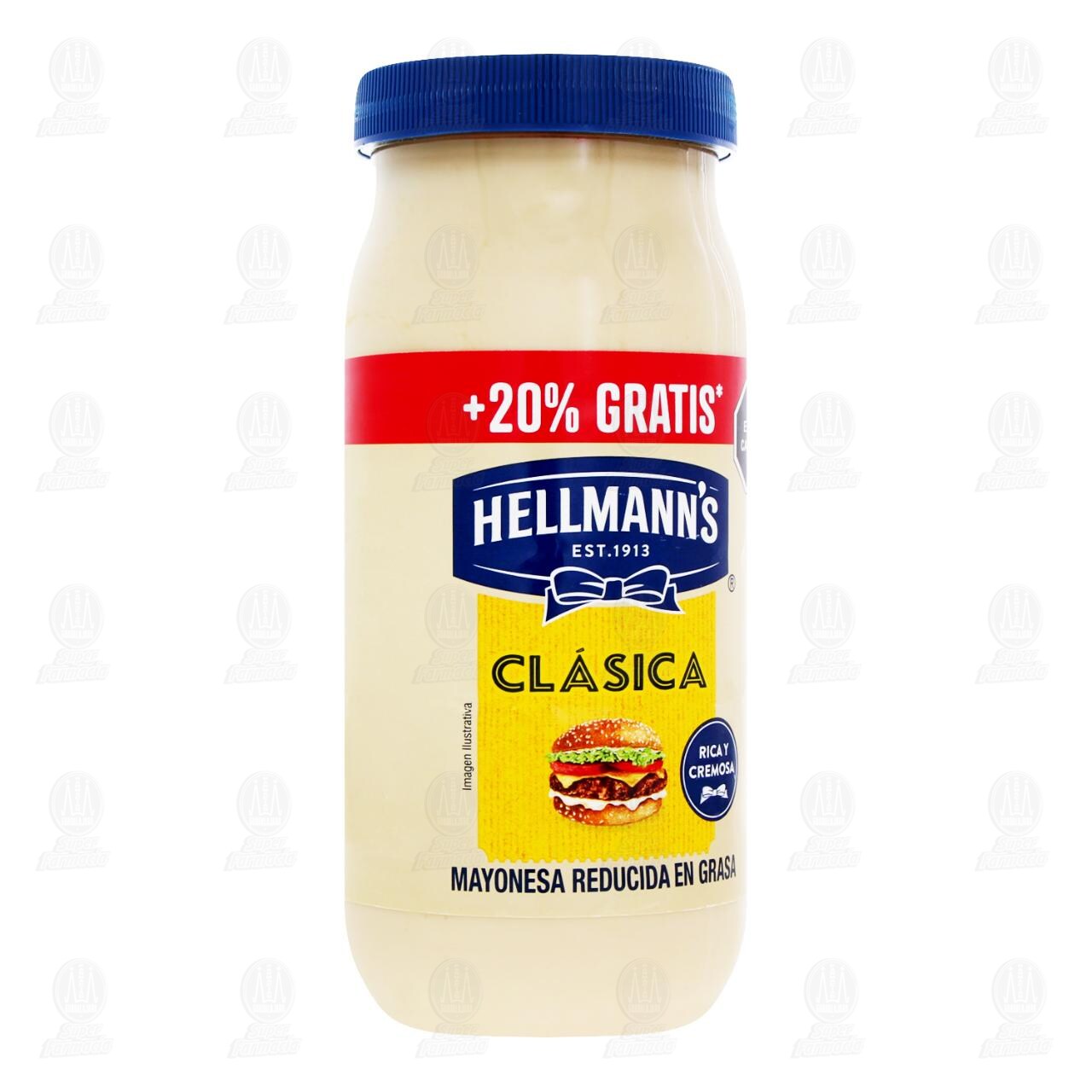 Mayonesa Hellmann's Cl&aacute;sica Reducida en Grasa, 470 gr. image number 0