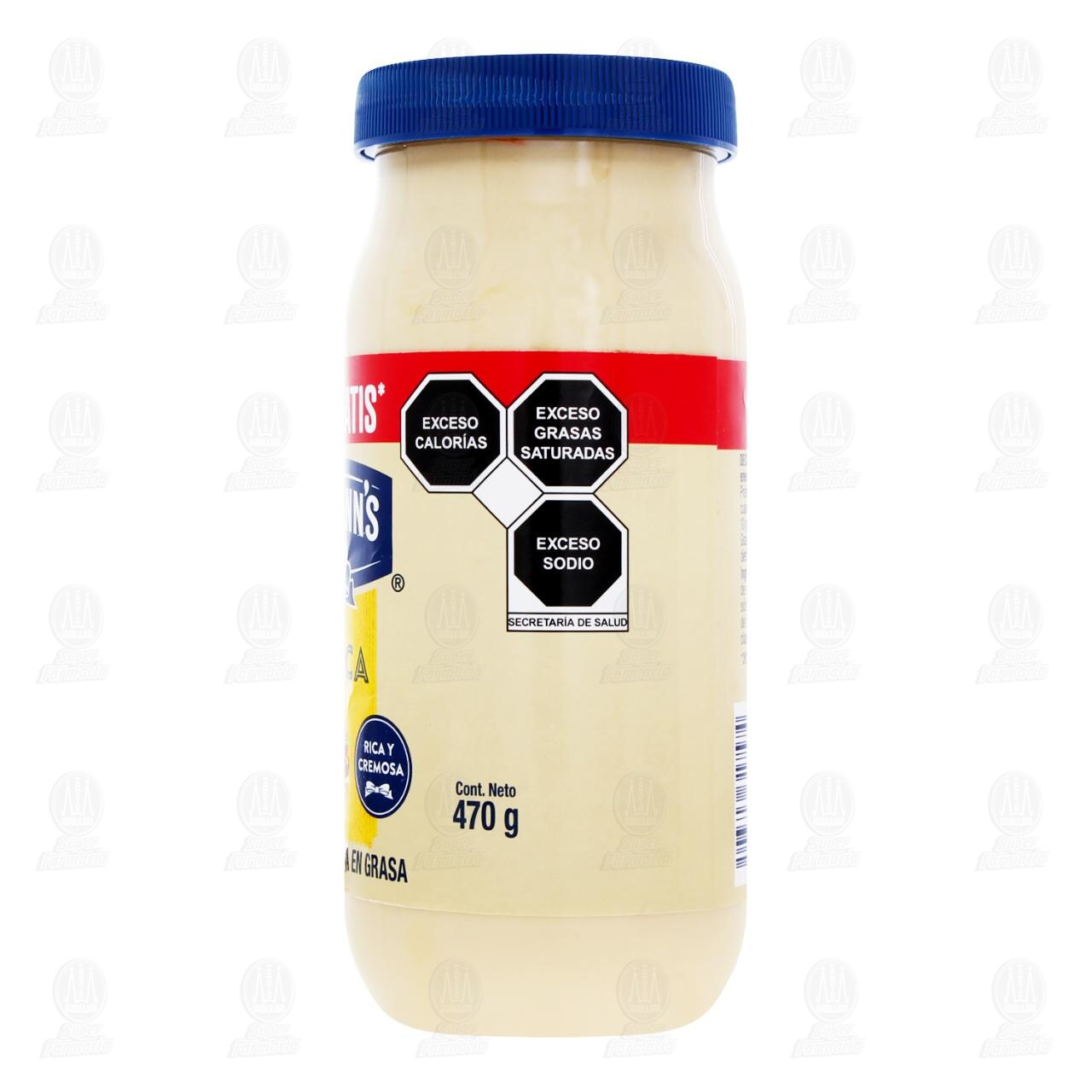 Mayonesa Hellmann's Cl&aacute;sica Reducida en Grasa, 470 gr. image number 2