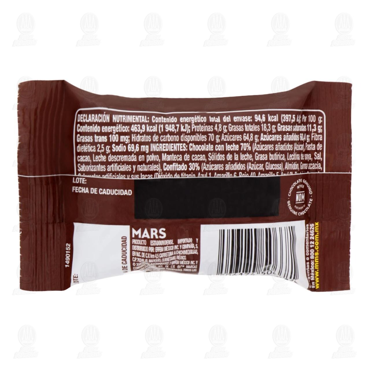 Chocolate M&M's Snack con Leche, 20.4 gr. image number 1