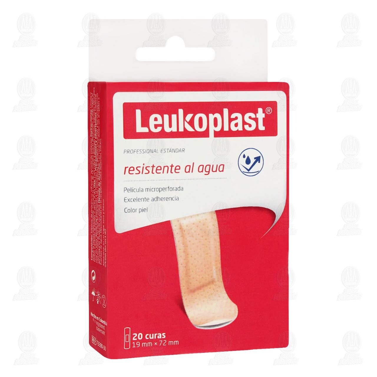 Curas Leukoplast Professional Est&aacute;ndar Resistente al Agua, 20 pzas. image number 0