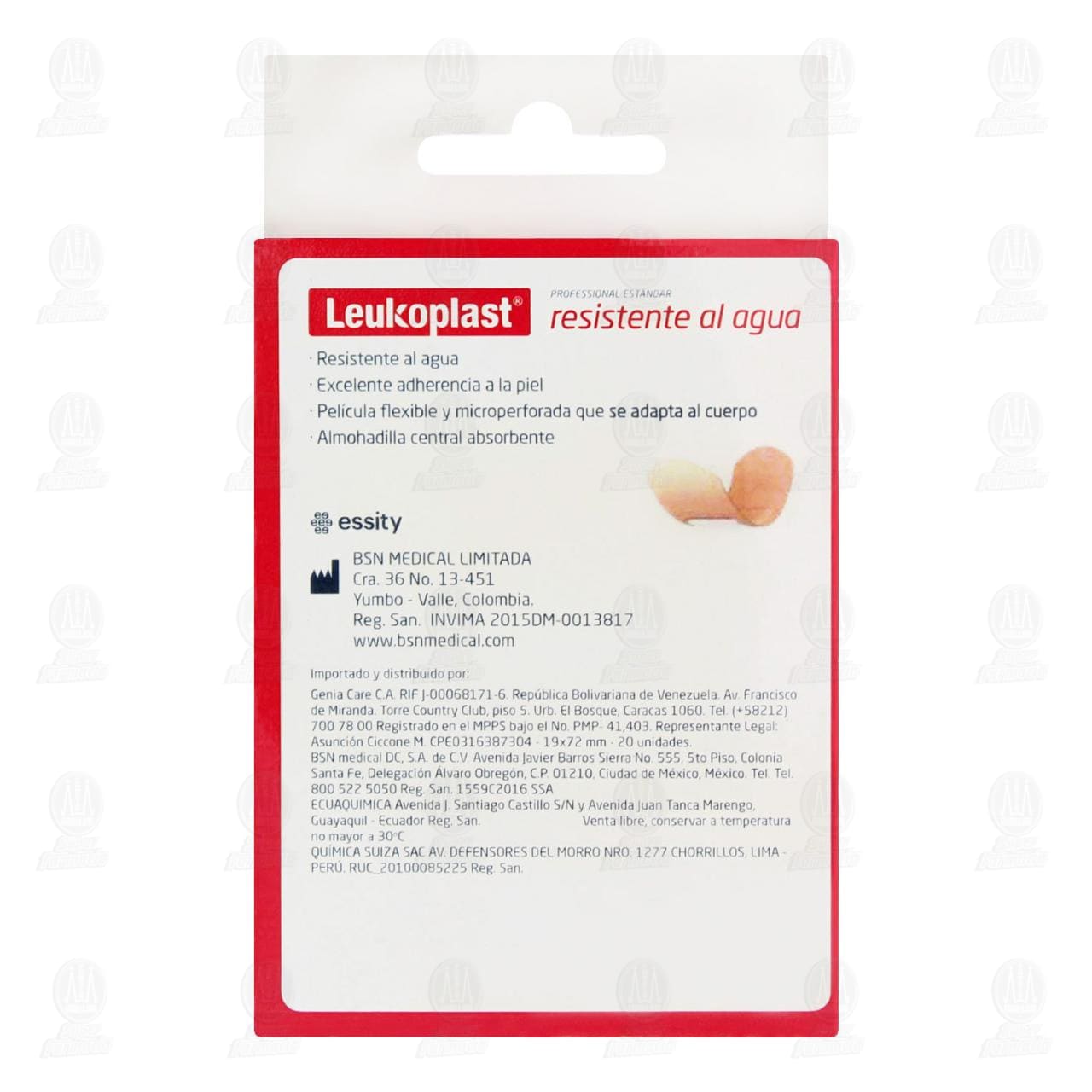 Curas Leukoplast Professional Est&aacute;ndar Resistente al Agua, 20 pzas. image number 2