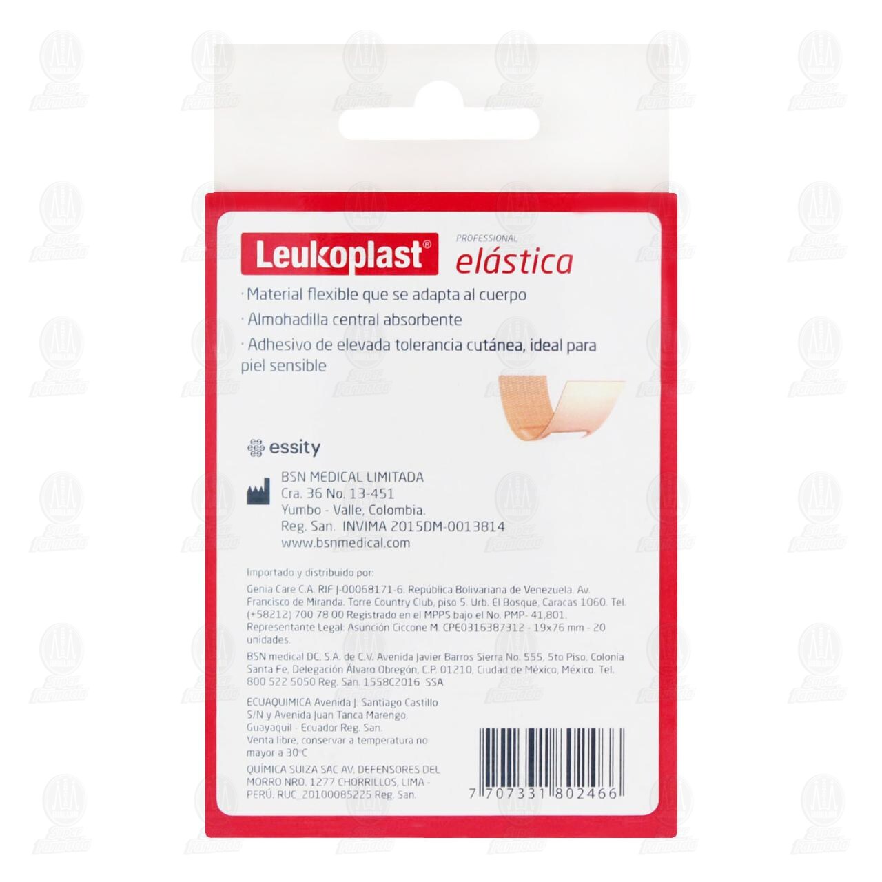 Curas Leukoplast Professional El&aacute;stica, 20 pzas. image number 2