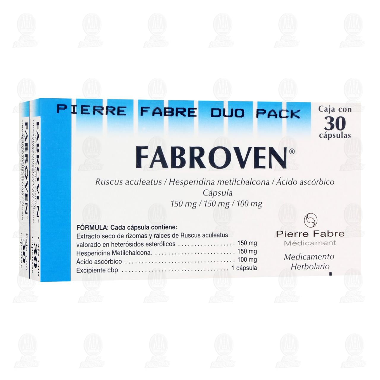 Imagen para Pack Fabroven 150 mg / 150 mg / 100 mg, 2 pzas de 30 Cápsulas c/u.