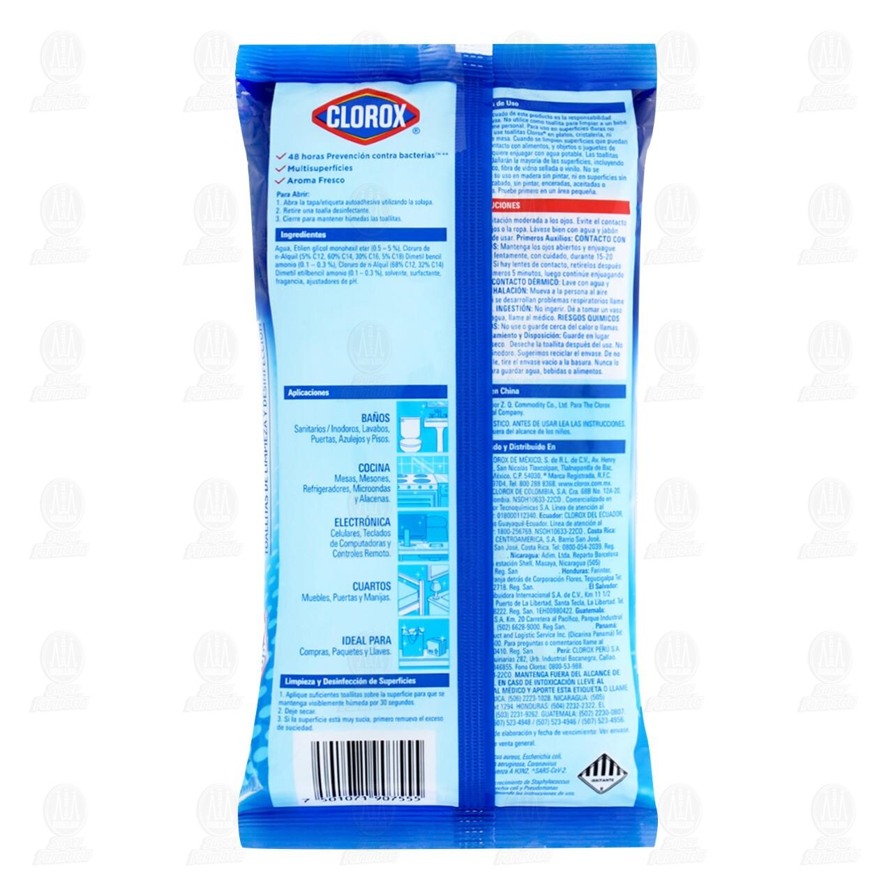 Toallitas H&uacute;medas Clorox Expert de Limpieza y Desinfecci&oacute;n, 30 pzas. image number 1