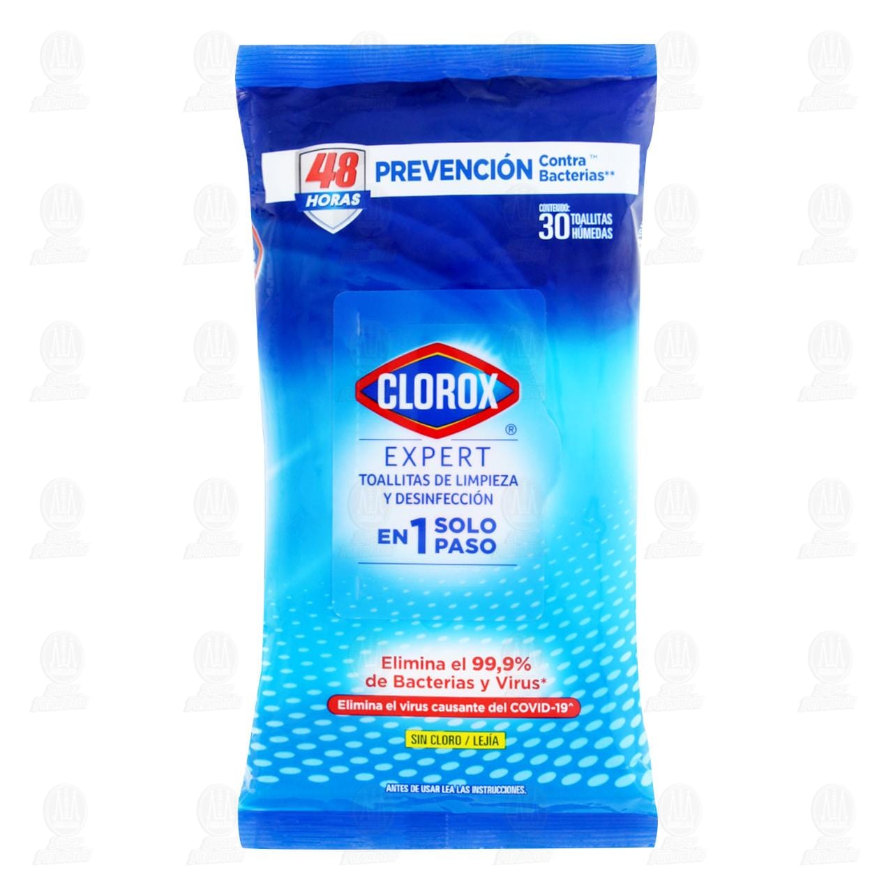 Toallitas H&uacute;medas Clorox Expert de Limpieza y Desinfecci&oacute;n, 30 pzas.