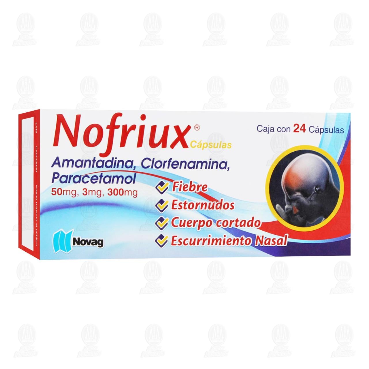 Nofriux 50mg/3mg/300mg, 24 C&aacute;psulas. image number 0