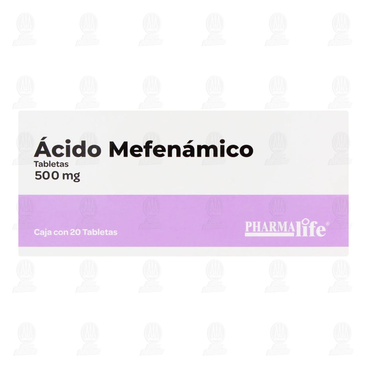 &Aacute;cido Mefen&aacute;mico 500 mg, 20 Tabletas Pharmalife. image number 1