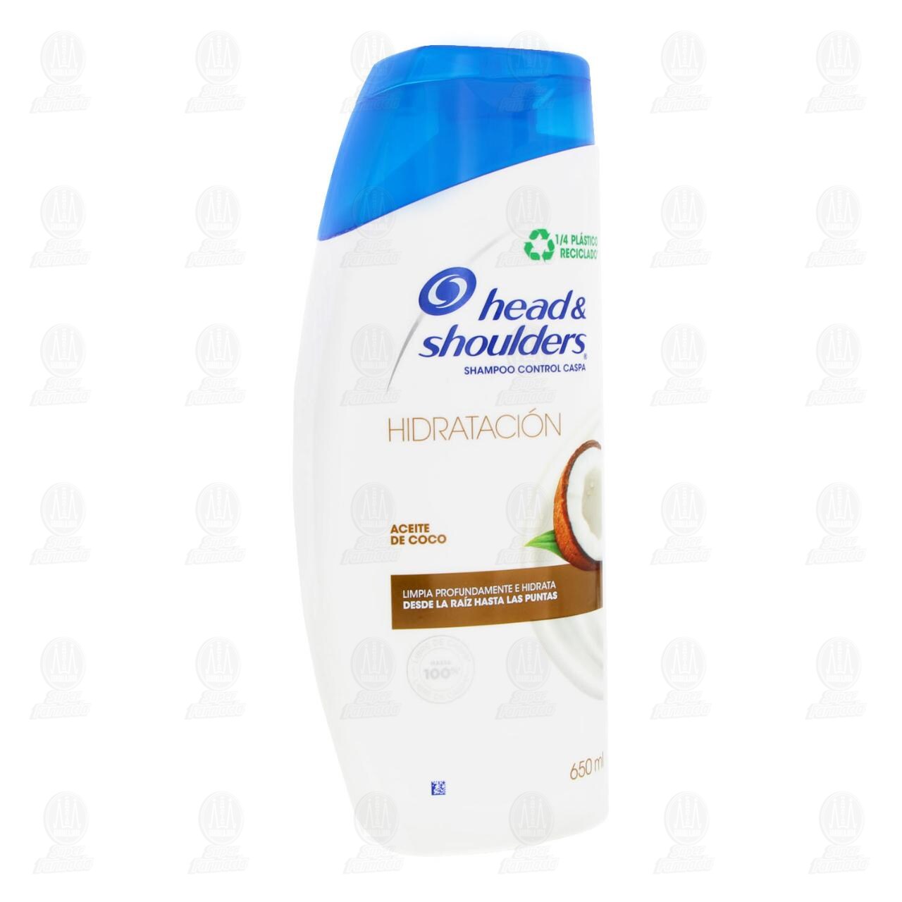 Shampoo Head & Shoulders Hidrataci&oacute;n Aceite de Coco, 650 ml.