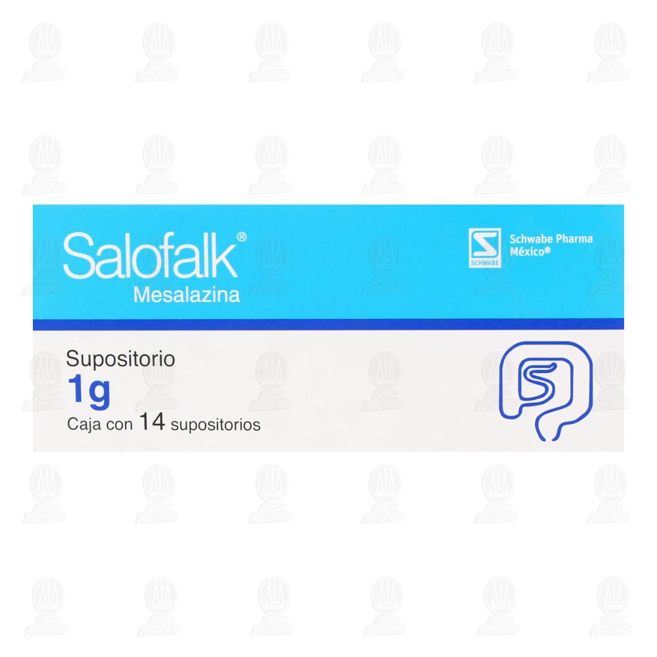 Salofalk 1 gr, 14 Supositorios. image number 1
