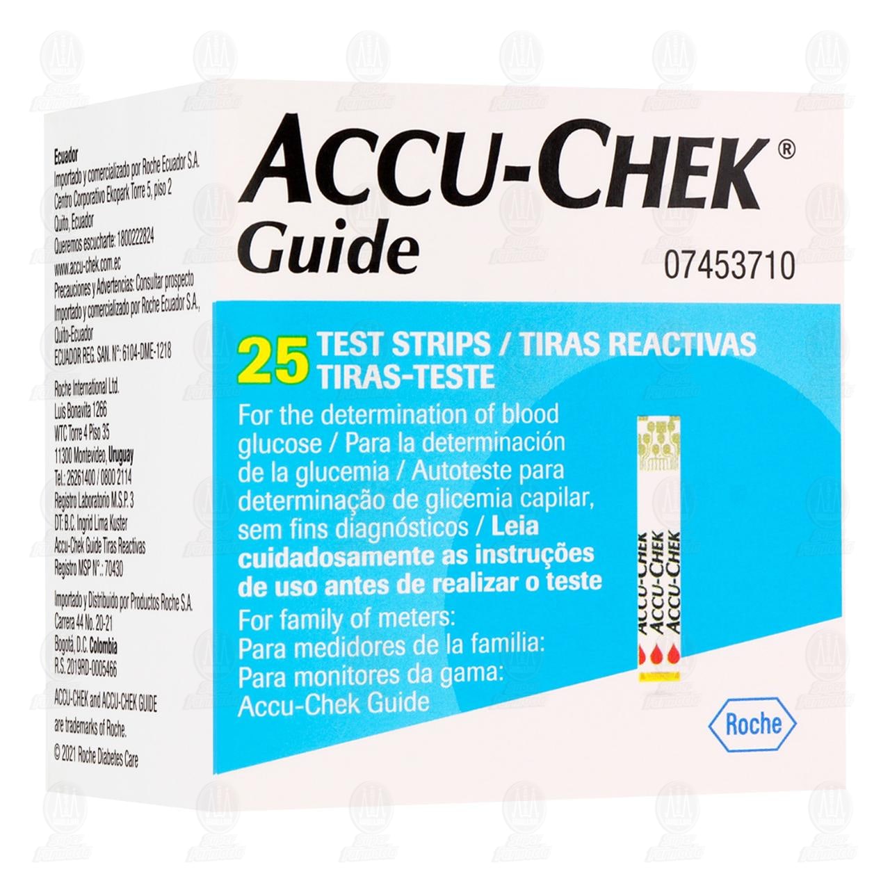 Accu-Chek Guide Tiras Reactivas para la Determinaci&oacute;n de la Glucemia, 25 pzas. image number 0