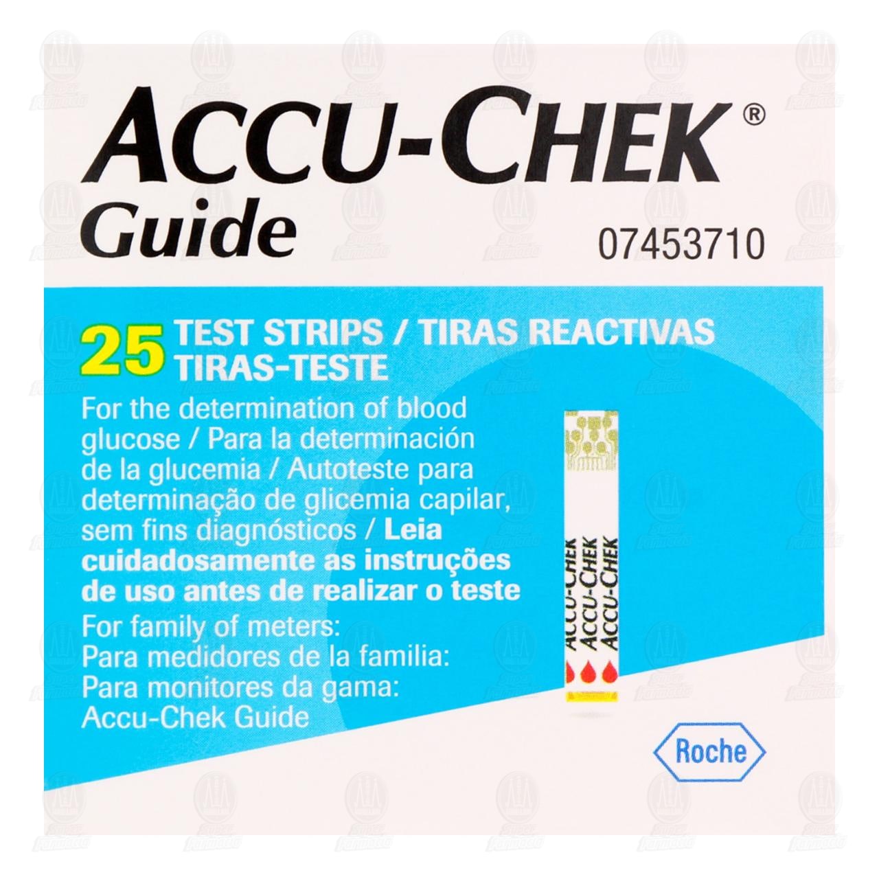 Accu-Chek Guide Tiras Reactivas para la Determinaci&oacute;n de la Glucemia, 25 pzas. image number 1