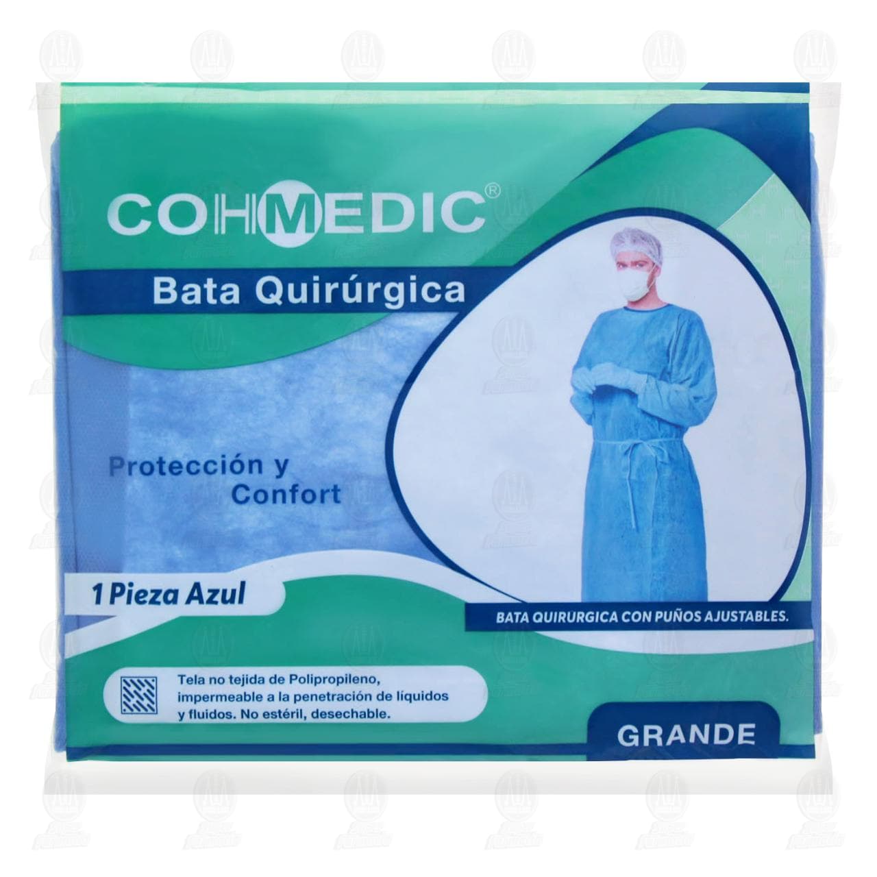 Bata Cohmedic Quir&uacute;rgica Azul, 1 pz. image number 0