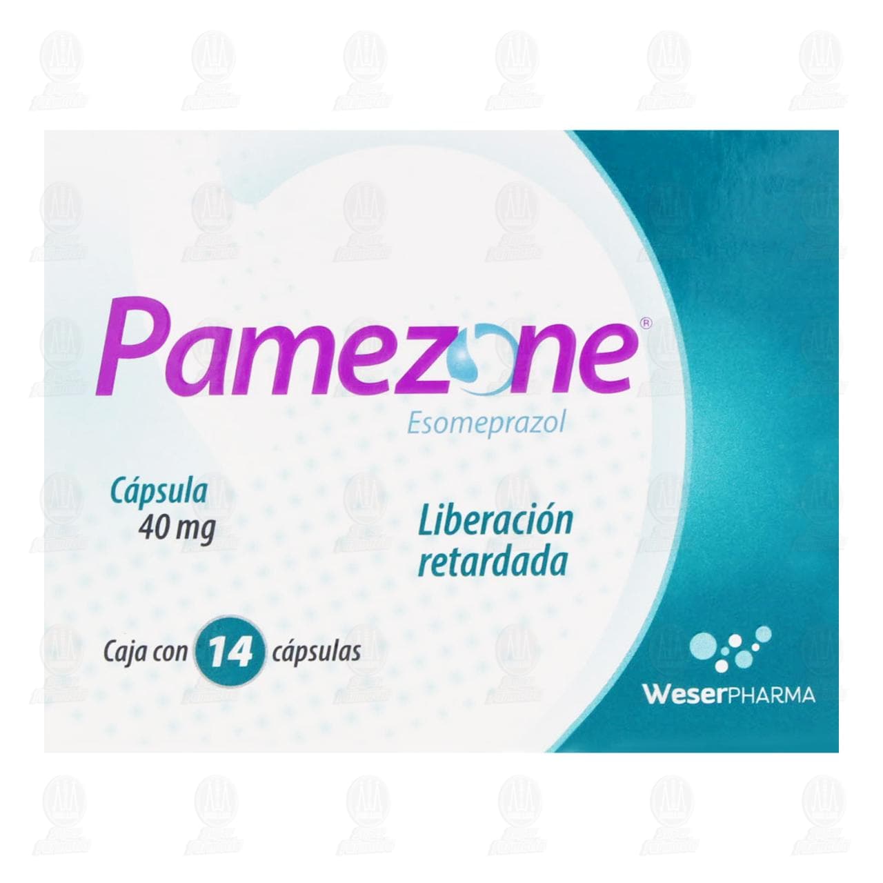 Pamezone 40 mg, 14 C&aacute;psulas. image number 1