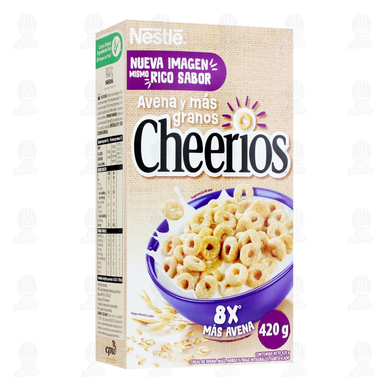 Cereal Nestl&eacute; Cheerios Avena y M&aacute;s Granos, 420 gr.