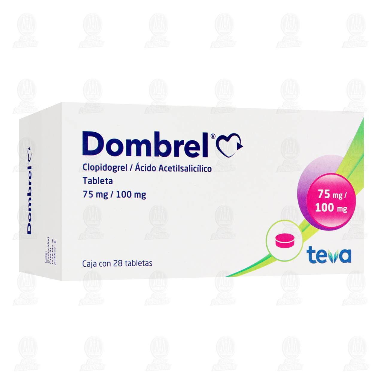 Dombrel 75mg/100mg, 28 Tabletas. image number 0