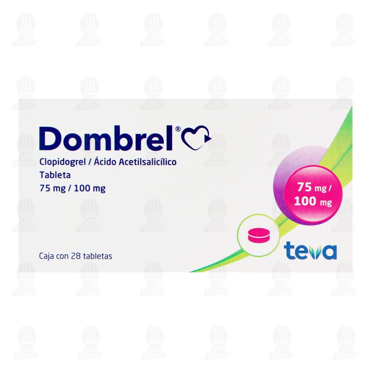Dombrel 75mg/100mg, 28 Tabletas. image number 1
