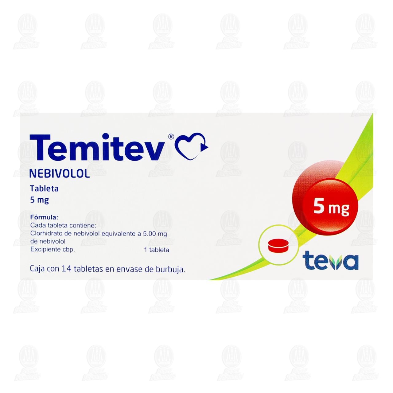Temitev 5 mg, 14 Tabletas. image number 2