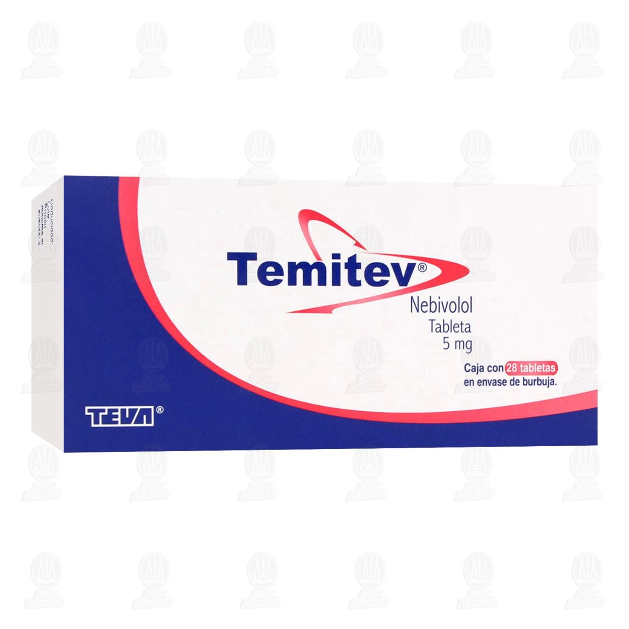 Imagen para Temitev 5mg 28 Tabletas (Nebivolol)
