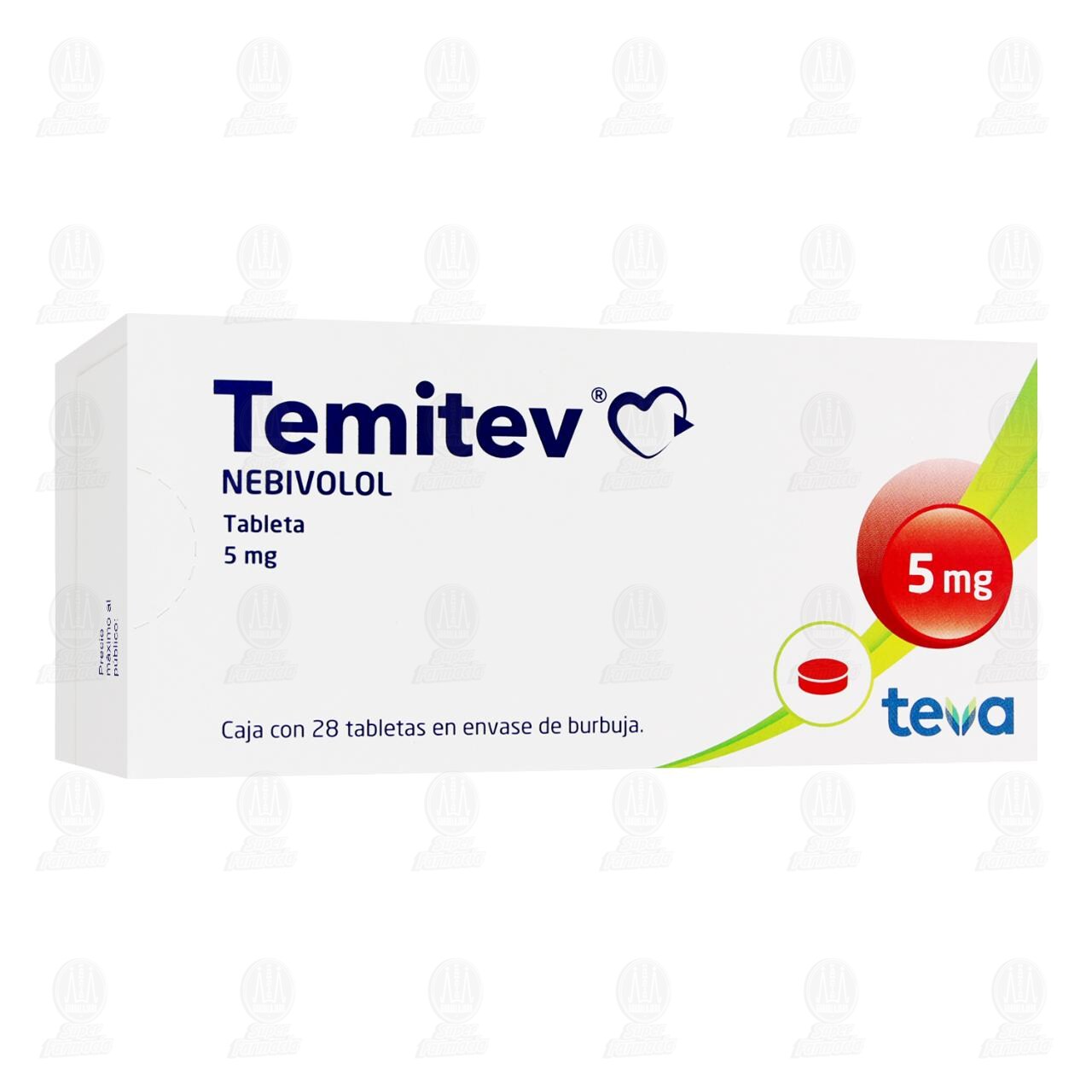 Temitev 5 mg, 28 Tabletas. image number 0