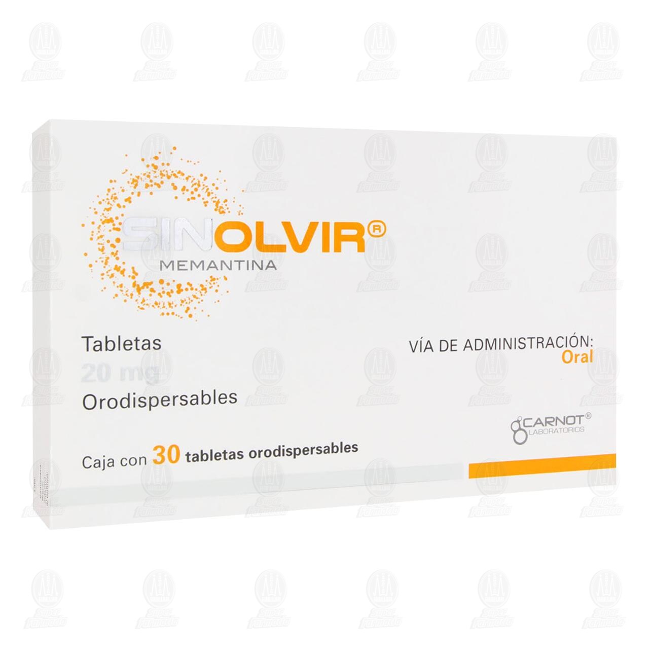 Sinolvir 20 mg, 30 Tabletas. image number 0