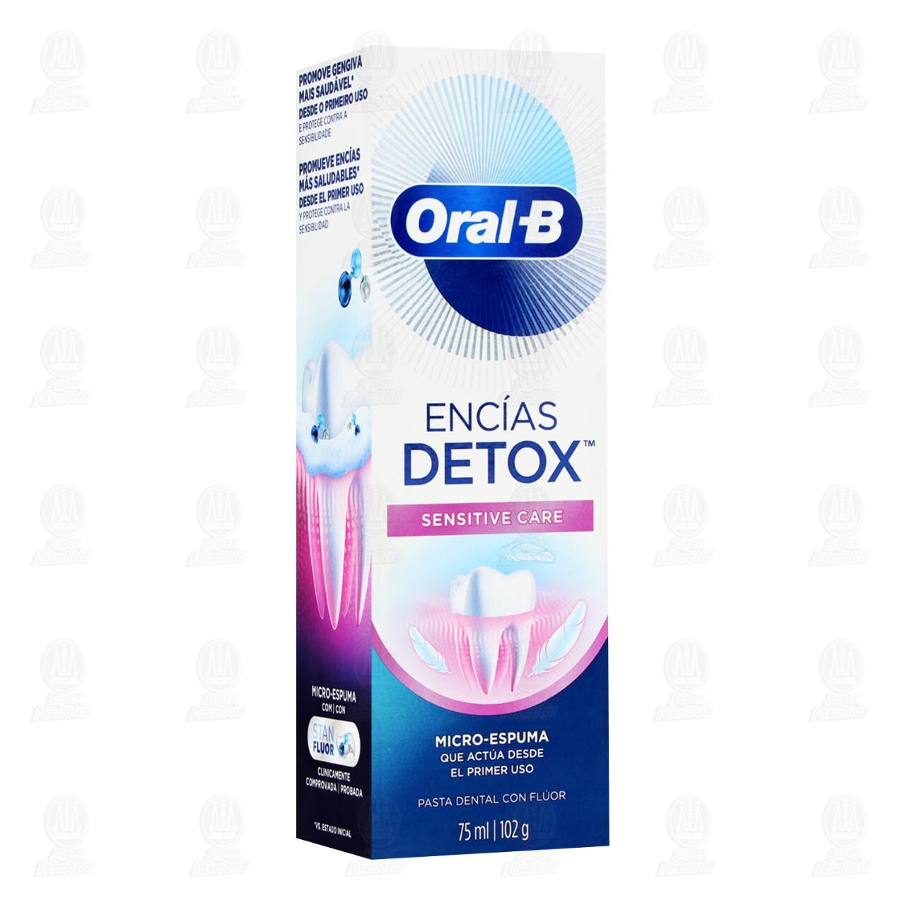 Pasta Dental Oral B Enc&iacute;as Detox Sensitive Care, 75 ml.
