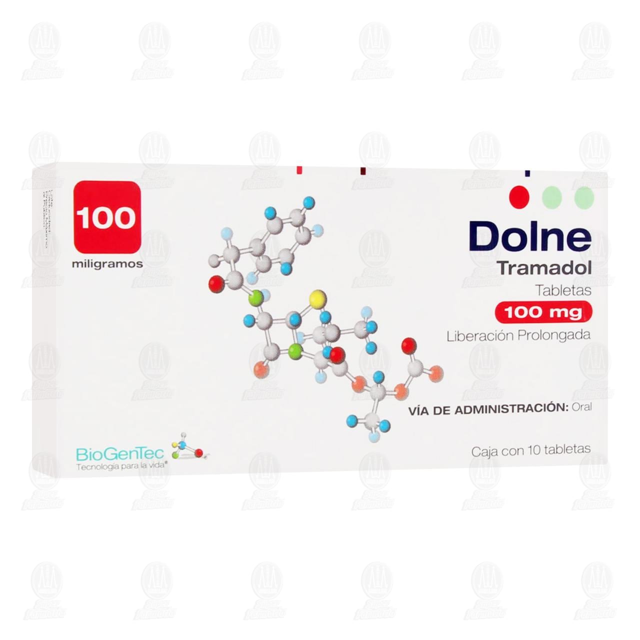 Dolne 100 mg, 10 Tabletas. image number 0