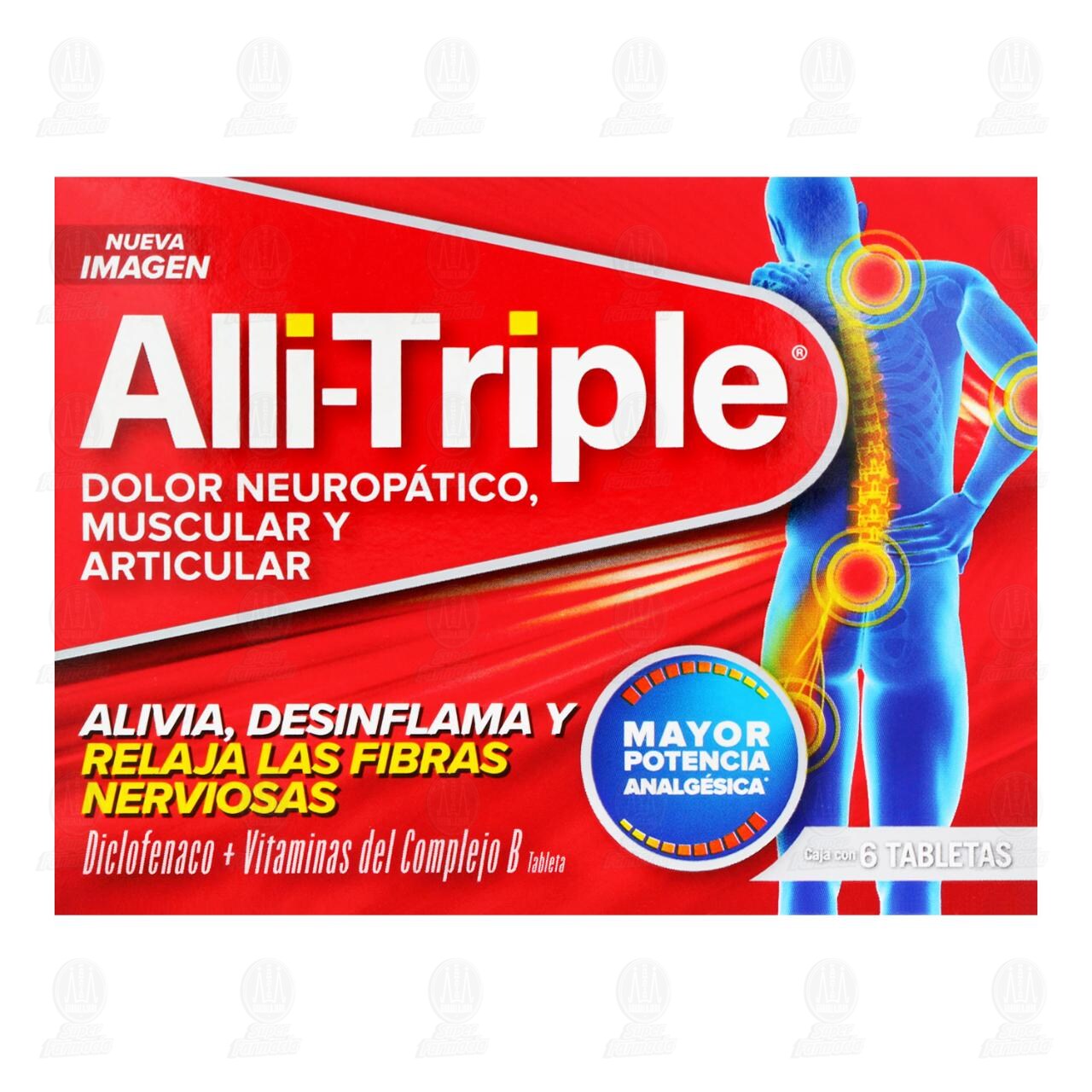 Alli-Triple, 6 Tabletas. image number 1