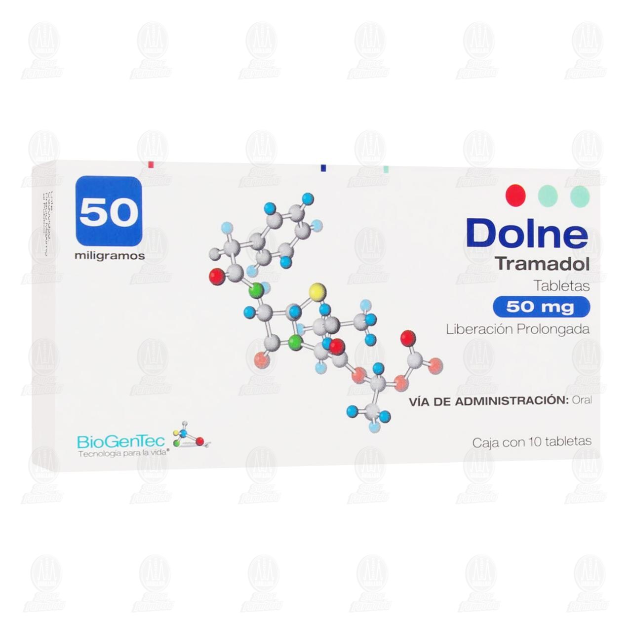 Dolne 50 mg, 10 Tabletas. image number 0