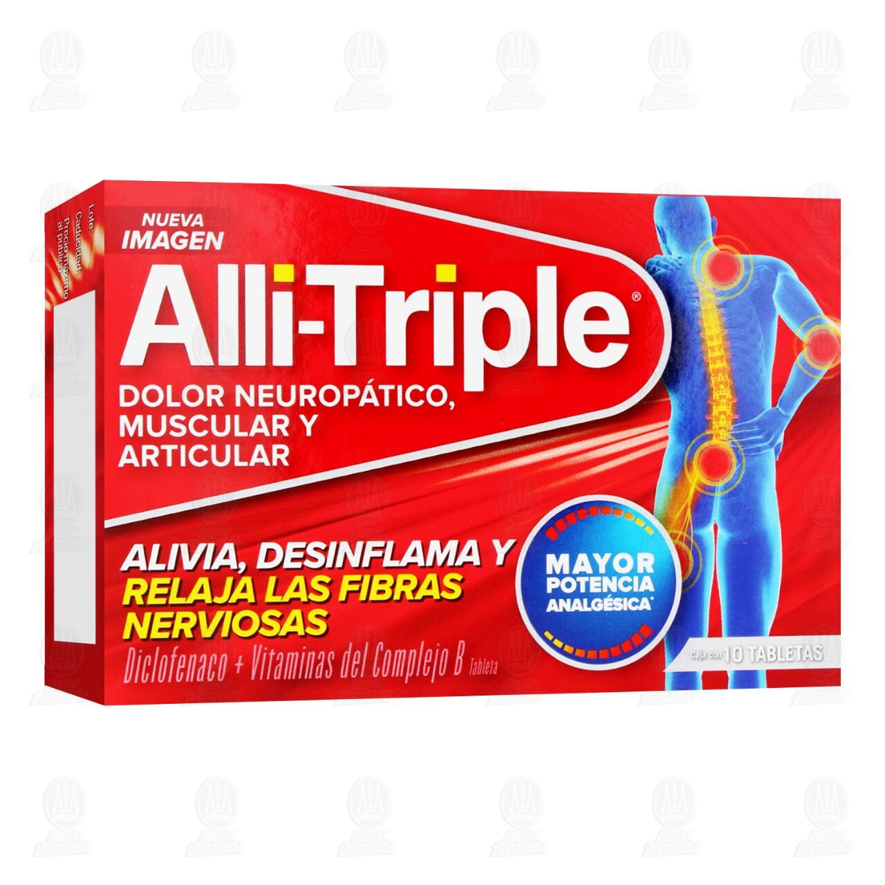 Alli-Triple, 10 Tabletas. image number 0